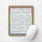 Bunter Maus-Auflage Kalender für 2016 Mousepad (Mit Mouse)