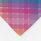 Bunter Mehrfarbenregenbogen-karierte Streifen Fleecedecke (Ecke)