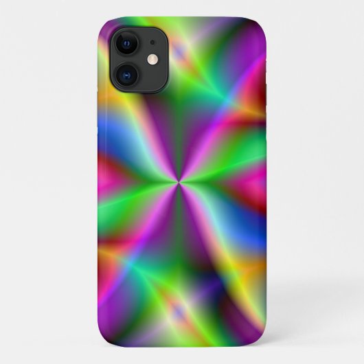 Bunter metallischer Fraktal-Glanz Case-Mate iPhone Hülle (Rückseite)