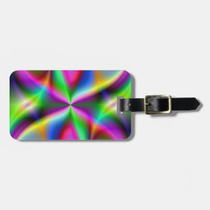 Bunter metallischer Fraktal-Glanz Gepäckanhänger