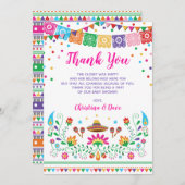 Bunter mexikanischer Fiestanacho-durchschnittliche Dankeskarte (Vorne/Hinten)