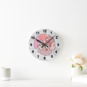 Bunter Mohn Runde Wanduhr (Zuhause)