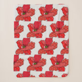bunter Mohn Sherpadecke (Vorderseite)