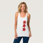 Bunter Mohn Tank Top (Vorderseite Vollansicht)