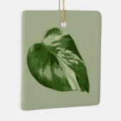 Bunter Monstera-Blatt-Schmuck Keramikornament (Rechts)