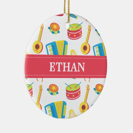 Bunter Musik-Instrument-Kinderraum-Dekor Keramik Ornament (Rechts)