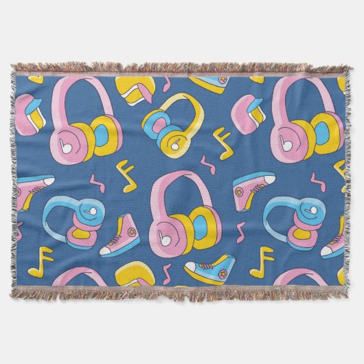 Bunter Musikmix in Rosa, Blau, Gelb Decke (Vorderseite)