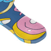 Bunter Musikmix in Rosa, Blau, Gelb Schneidebrett (Ecke)