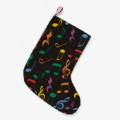 Bunter Musiknoten Kleiner Weihnachtsstrumpf (Vorderansicht (hängend))