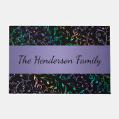 Bunter Musiknoten-personalisierte Fußmatte (Vorderseite)