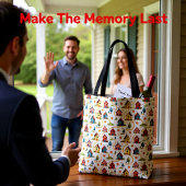 Bunter Nachbarschaftshäuser Makler Tasche