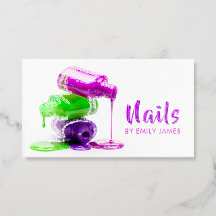 Bunter Nagellack-Künstler-Salon