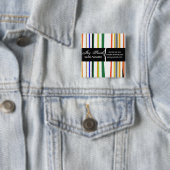 Bunter Namensschild Button (Beispiel)