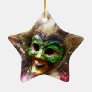 Bunter Narr Keramik Ornament