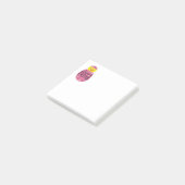 Bunter Osterküken in bemaltem Ei Post-it Klebezettel (angewinkelt)