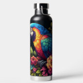 Bunter Papagei Trinkflasche (links)