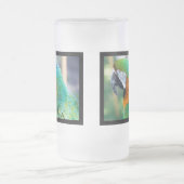 Bunter Papageien-mattierte Bier-Tasse Mattglas Bierglas (Mittel)