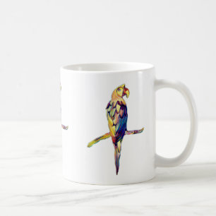Bunter Papageienbecher Kaffeetasse