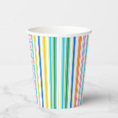 Bunter Papierbecher Happy Fun Karibik ColorStripe (Rechts)