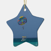 Bunter Parasailing Keramikornament (Links)
