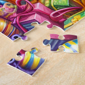 Bunter Partyshund Puzzle (Seite)