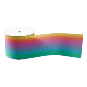 Bunter Pastellregenbogen Ombre Ripsband