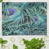 Bunter Pfau Geschirrtuch (Gefaltet)