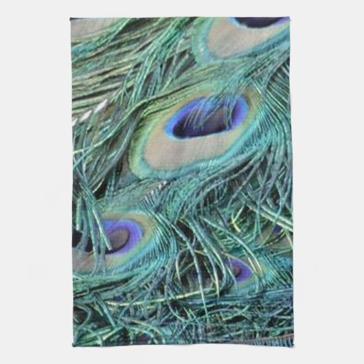 Bunter Pfau Geschirrtuch (Vertikal)
