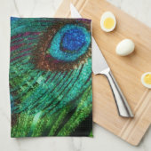 Bunter Pfau Küchentuch (Viertel Falte)