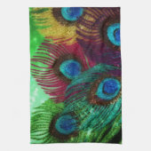 Bunter Pfau Küchentuch (Vertikal)