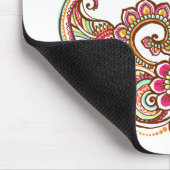 bunter Pfau Mousepad (Ecke)