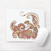 bunter Pfau Mousepad (Mit Mouse)