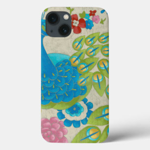 Bunter Pfau und Blumen Case-Mate iPhone Hülle