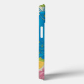 Bunter Pfau und Blumen Case-Mate iPhone Hülle (Rückseite / Rechts)