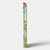 Bunter Pfau und Blumen Case-Mate iPhone Hülle (Rückseite / Links)