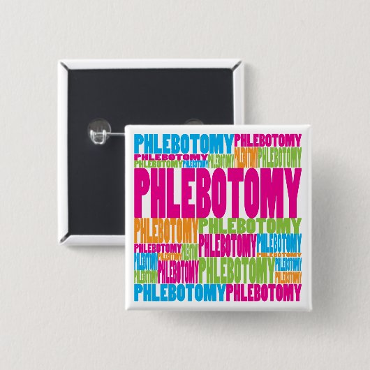 Bunter Phlebotomy Button (Vorne & Hinten)