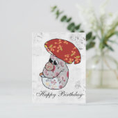 Bunter Pilz Postkarte (Stehend Vorderseite)