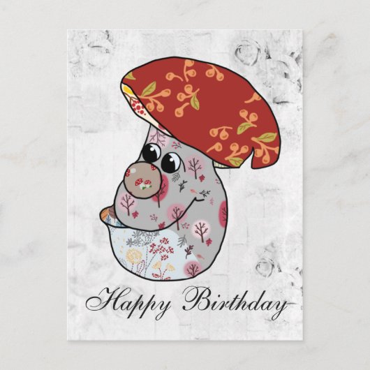 Bunter Pilz Postkarte (Vorderseite)