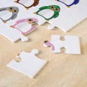 Bunter Pinguin-Muster-Spaß Whimsical Süßes Tier Puzzle (Seite)
