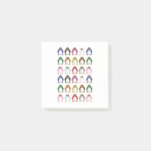Bunter Pinguin Muster Süß Kawaii Schreibtisch Post-it Klebezettel
