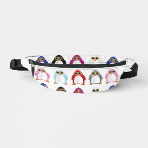 Bunter Pinguin-Muster – Süßes Regenbogentier Bauchtasche