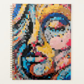 Bunter Pixel-Art-Planer mit lebendigem Design Planer (Vorderseite)