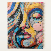 Bunter Pixel-Art-Planer mit lebendigem Design Planer (Rückseite)