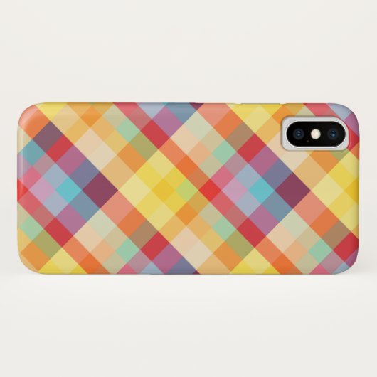 Bunter Pixel-Aussenseiter Case-Mate iPhone Hülle (Rückseite (Horizontal))