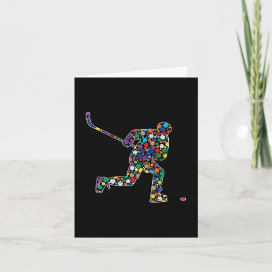 Bunter Polka Dot Hockey Internationaler Dotday Karte (Vorderseite)