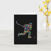 Bunter Polka Dot Hockey Internationaler Dotday Karte (Gelbe Blume)
