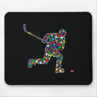 Bunter Polka Dot Hockey Internationaler Dotday Mousepad