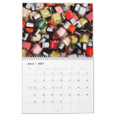 Bunter polnischer Nagelsalon Kalender (Mär 2027)