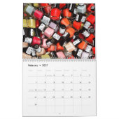 Bunter polnischer Nagelsalon Kalender (Feb 2027)