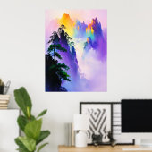 Bunter 🌈 🌄 poster (Heimbüro)